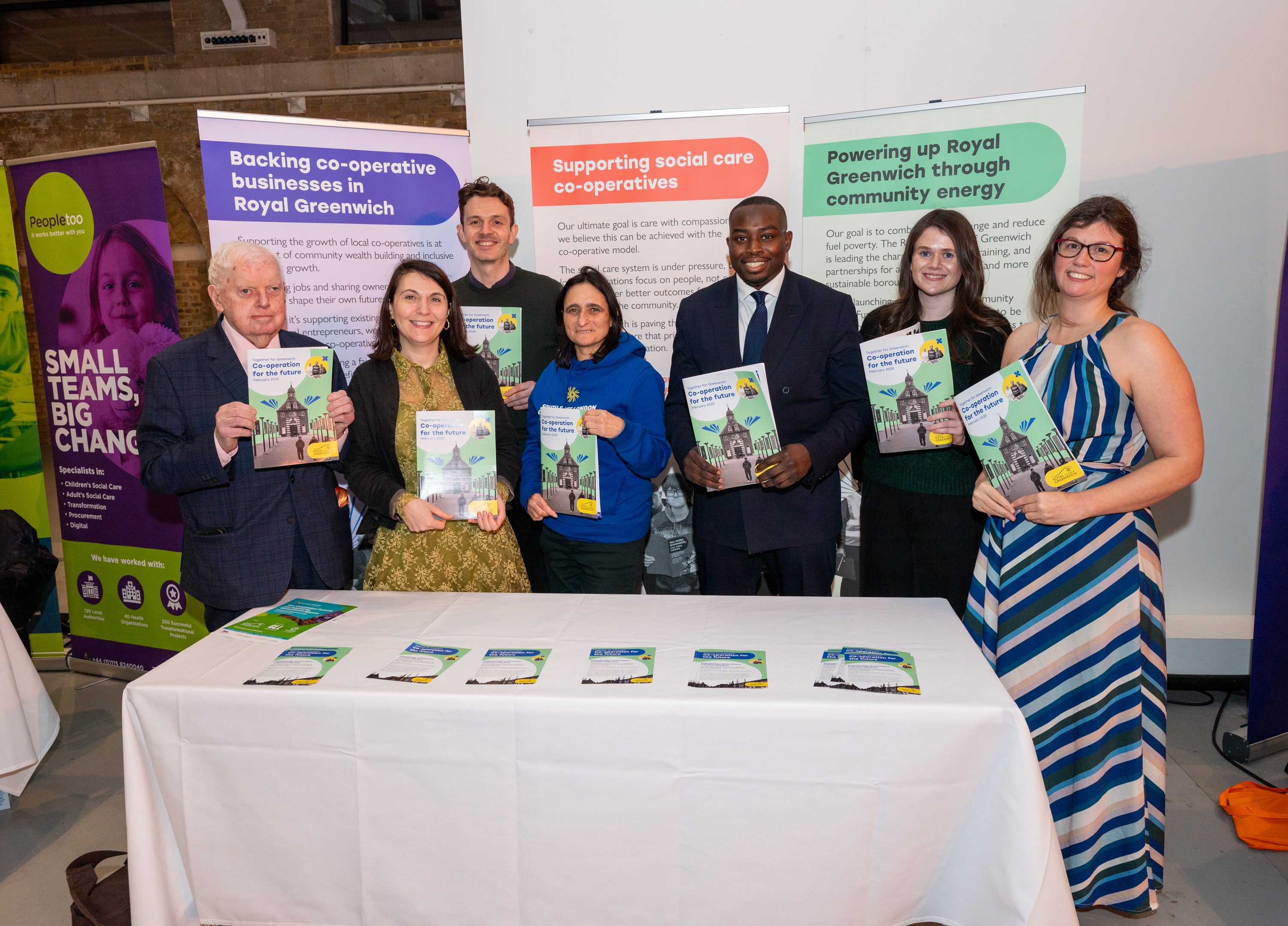 Attendees at public event for the Greenwich Co-Operative Commission